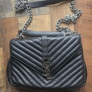Yves Saint Laurent Black College Bag